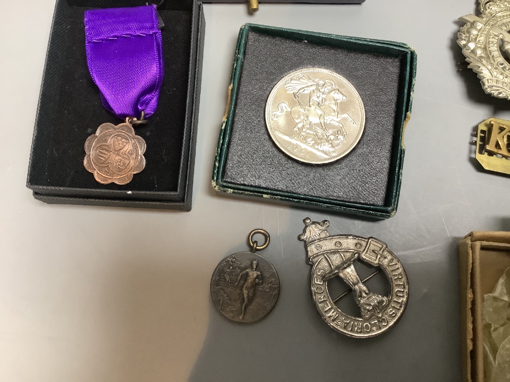 A WWII group of four medals to Sgt. A.W. Glover 3194219, Kings Own Scottish Borderers, mentioned in despatches, 22nd March, 1945